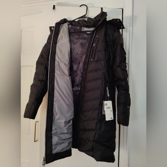 Eddie Bauer Jackets & Blazers - Eddie Bauer Black Down Heavy Coat Size X